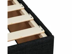 Clicnbuy Cama box spring con colchón tela 90x190 cm Negro Clearance