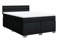 Cama box spring con colchón tela 160x200 cm^Clicnbuy Clearance