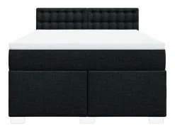 Cama box spring con colchón tela 160x200 cm^Clicnbuy Clearance