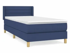 Clicnbuy Somier Tapizado|Somier - 90X190Cm|Cama box spring con colchón tela 90x190 cm