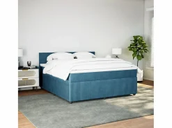 Clicnbuy Somier - 180X200Cm|Cama box spring con colchón terciopelo 180x200 cm
