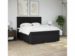 Clicnbuy Somier - 180X200Cm|Cama box spring con colchón tela 180x200 cm