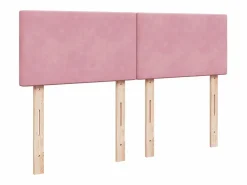 Cama box spring con colchón terciopelo 160x200 cm^Clicnbuy Discount