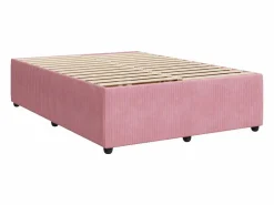 Cama box spring con colchón terciopelo 160x200 cm^Clicnbuy Discount