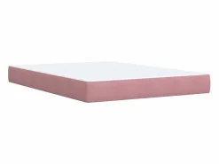 Cama box spring con colchón terciopelo 160x200 cm^Clicnbuy Discount