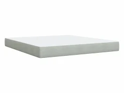 Clicnbuy Somier - 180X200Cm|Cama box spring con colchón terciopelo claro 180x200 cm