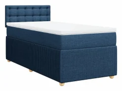 Cama box spring con colchón tela 90x190 cm^Clicnbuy