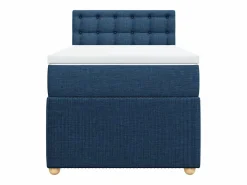 Cama box spring con colchón tela 90x190 cm^Clicnbuy