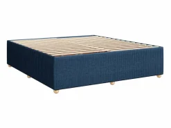 Clicnbuy Cama box spring con colchón tela 180x200 cm Azul Online