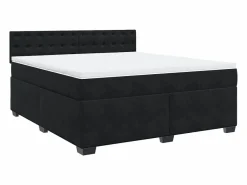 Clicnbuy Somier - 180X200Cm|Cama box spring con colchón terciopelo 180x200 cm