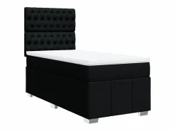 Cama box spring con colchón tela 90x190 cm^Clicnbuy New
