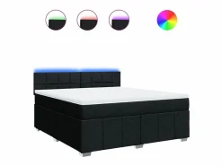 Clicnbuy Somier - 180X200Cm|Cama box spring con colchón tela 180x200 cm