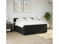 Clicnbuy Somier - 180X200Cm|Cama box spring con colchón tela 180x200 cm