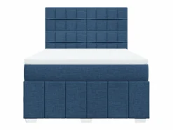 Clicnbuy Somier - 160X200Cm|Cama box spring con colchón tela 160x200 cm
