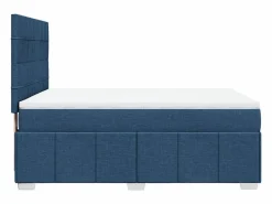 Clicnbuy Somier - 160X200Cm|Cama box spring con colchón tela 160x200 cm