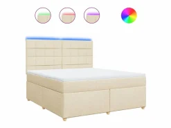 Cama box spring con colchón tela color 180x200 cm^Clicnbuy Sale