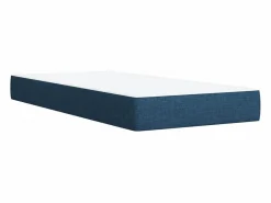 Clicnbuy Cama box spring con colchón tela 90x190 cm Azul Hot
