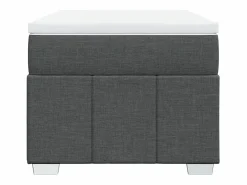 Clicnbuy Somier - 90X190Cm|Cama box spring con colchón tela oscuro 90x190 cm