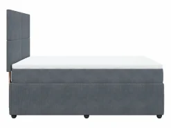 Clicnbuy Base De Cama De Láminas|Somier - 140X190Cm|Cama box spring con colchón terciopelo oscuro 140x190 cm