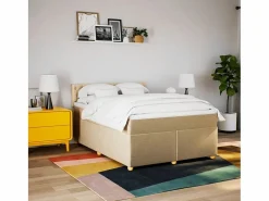 Cama box spring con colchón tela color 160x200 cm^Clicnbuy Hot