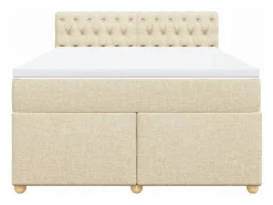 Cama box spring con colchón tela color 160x200 cm^Clicnbuy Hot