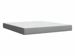 Clicnbuy Cama box spring con colchón tela claro 180x200 cm Gris Clearance