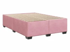 Clicnbuy Base De Cama De Láminas|Somier - 160X200Cm|Cama box spring con colchón terciopelo 160x200 cm