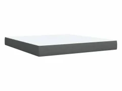 Clicnbuy Somier - 180X200Cm|Cama box spring con colchón tela oscuro 180x200 cm