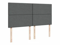 Clicnbuy Cama box spring con colchón tela oscuro 180x200 cm Gris Discount