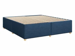 Clicnbuy Cama box spring con colchón tela 180x200 cm Azul Sale