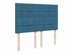 Clicnbuy Cama box spring con colchón terciopelo 160x200 cm Azul Sale