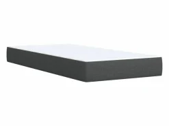 Clicnbuy Cama box spring con colchón tela oscuro 90x190 cm Gris Hot