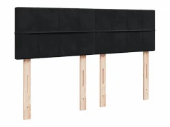 Cama box spring con colchón terciopelo 140x190 cm^Clicnbuy Online