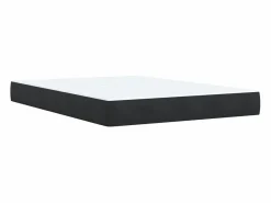 Cama box spring con colchón terciopelo 140x190 cm^Clicnbuy Online