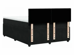 Cama box spring con colchón terciopelo 140x190 cm^Clicnbuy Online