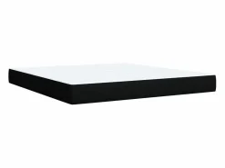 Clicnbuy Cama box spring con colchón tela 180x200 cm Negro Clearance