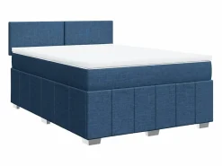 Cama box spring con colchón tela 160x200 cm^Clicnbuy Best
