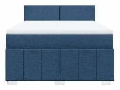 Cama box spring con colchón tela 160x200 cm^Clicnbuy Best