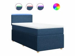 Clicnbuy Base De Cama De Láminas|Somier - 90X190Cm|Cama box spring con colchón tela 90x190 cm