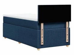 Clicnbuy Base De Cama De Láminas|Somier - 90X190Cm|Cama box spring con colchón tela 90x190 cm