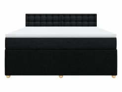 Clicnbuy Somier - 180X200Cm|Cama box spring con colchón tela 180x200 cm