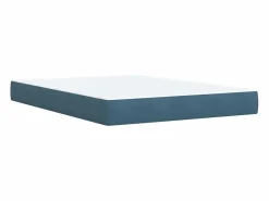 Cama box spring con colchón terciopelo 140x200 cm^Clicnbuy Online