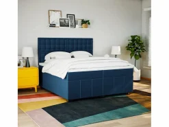 Clicnbuy Base De Cama De Láminas|Cama box spring con colchón tela 200x200 cm