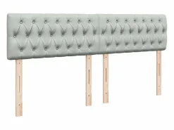 Clicnbuy Somier - 180X200Cm|Cama box spring con colchón terciopelo claro 180x200 cm