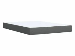 Clicnbuy Somier - 160X200Cm|Cama box spring con colchón tela oscuro 160x200 cm