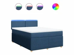 Cama box spring con colchón tela 160x200 cm^Clicnbuy Best