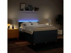 Cama box spring con colchón tela 160x200 cm^Clicnbuy Best
