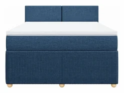 Cama box spring con colchón tela 160x200 cm^Clicnbuy Best