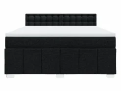 Clicnbuy Somier - 180X200Cm|Cama box spring con colchón tela 180x200 cm