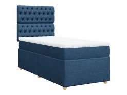 Cama box spring con colchón tela 100x200 cm^Clicnbuy Discount